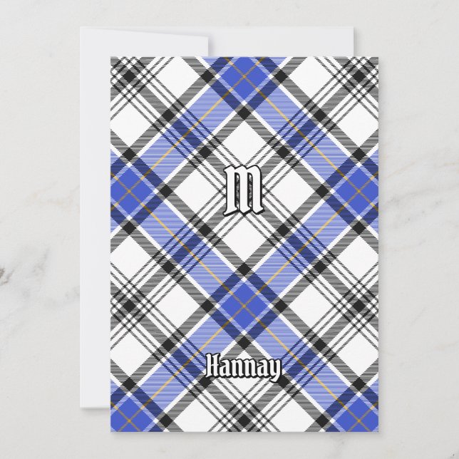 Clan Hannay Tartan Invitation (Front)