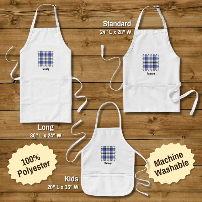 Clan Hannay Tartan Long Apron (Creator Uploaded)