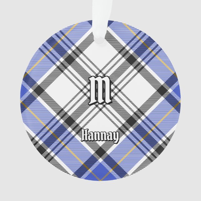 Clan Hannay Tartan Ornament (Front)