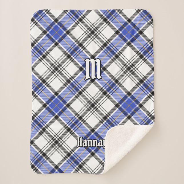 Clan Hannay Tartan Sherpa Blanket (Front)