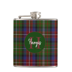 Clan Hargis Monogrammed Hip Flask