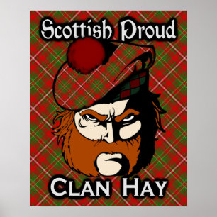 Clan Hay Scottish Tartan Poster