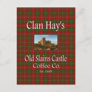 Clan Hay's Old Slains Castle Coffee Co. Postcard