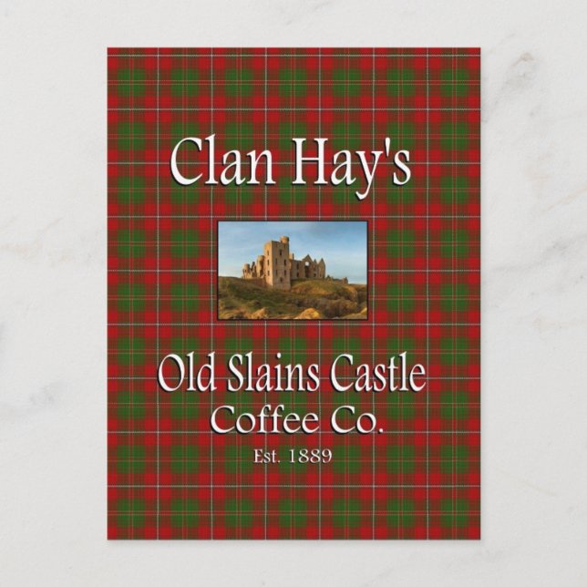 Clan Hay's Old Slains Castle Coffee Co. Postcard (Front)