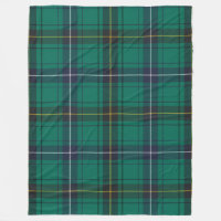 Clan Henderson Plaid Green Black Tartan Check