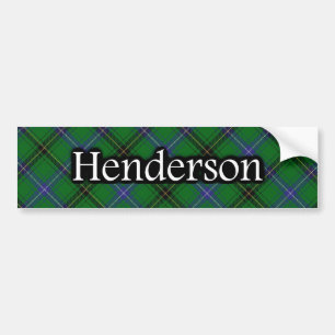 Clan Henderson Scottish Tartan Bumper Sticker
