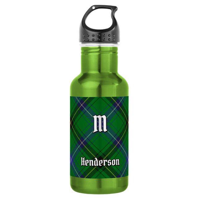 Clan Henderson Tartan 532 Ml Water Bottle (Front)
