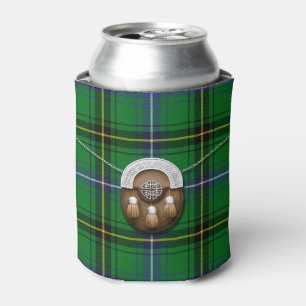 Clan Henderson Tartan And Sporran Can Cooler