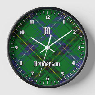 Clan Henderson Tartan Clock