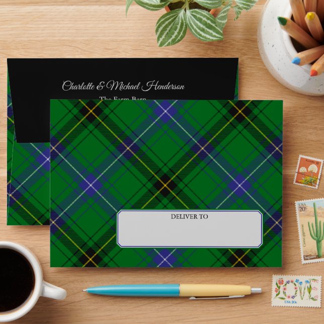 Clan Henderson Tartan Envelope (Desk)