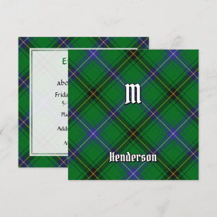 Clan Henderson Tartan Invitation
