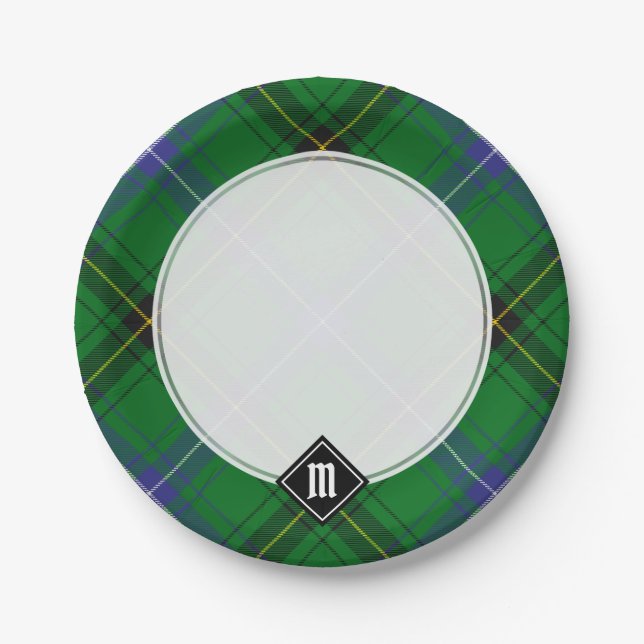 Clan Henderson Tartan Paper Plate (Front)