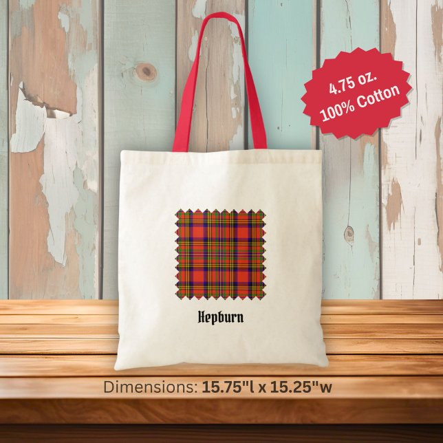 Clan Hepburn Tartan Tote Bag (Creator Uploaded)