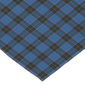 Clan Hume Royal Blue and Black Scottish Tartan Short Table Runner (Corner)