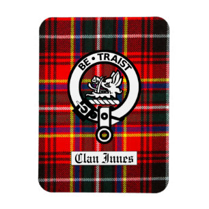 Clan Innes Crest Badge & Tartan Magnet