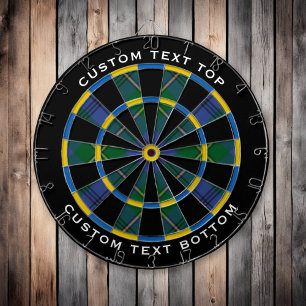 Clan Johnston Tartan Dart Board