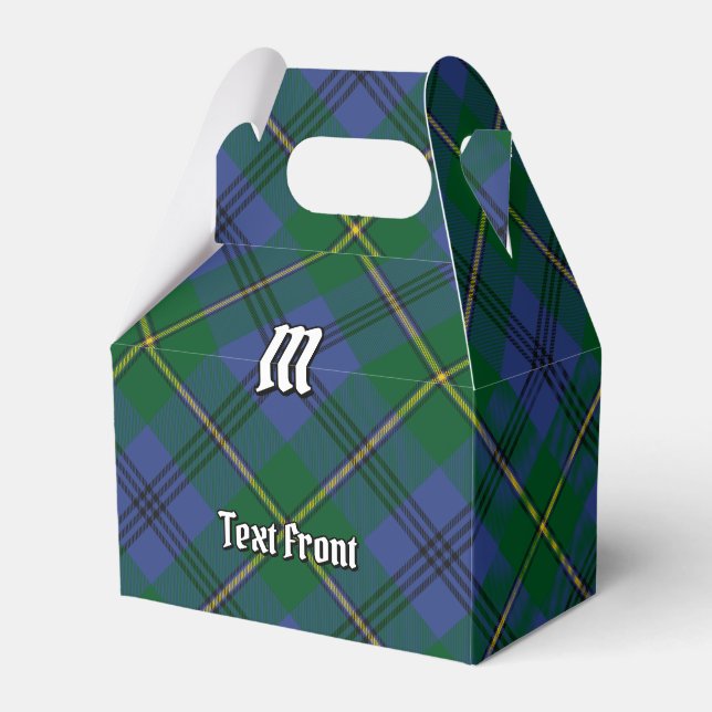 Clan Johnston Tartan Favour Box (Front Side)