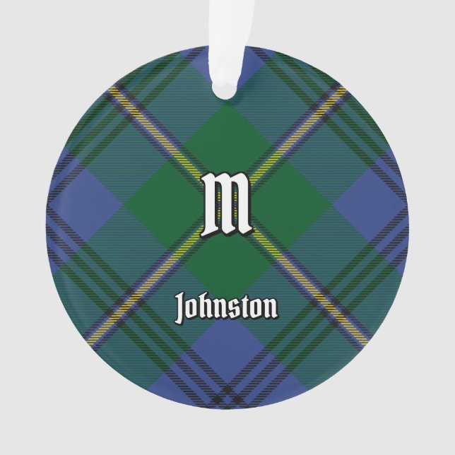 Clan Johnston Tartan Ornament (Front)