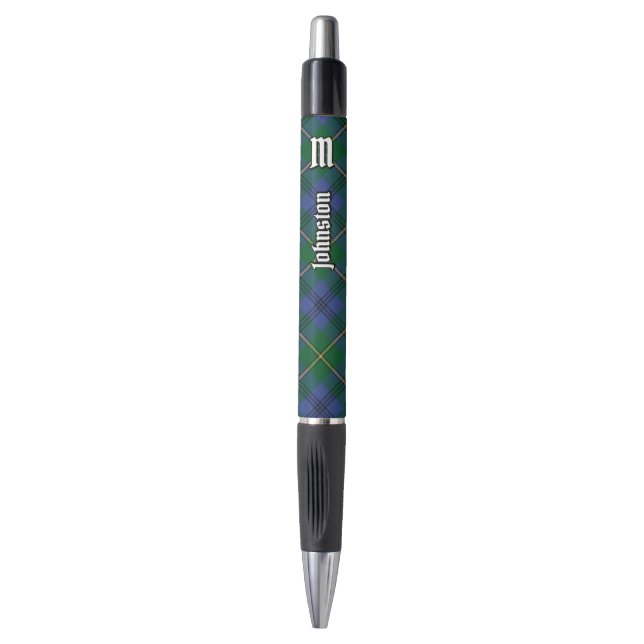 Clan Johnston Tartan Pen (Front Vertical)