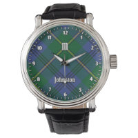 Clan Johnston Tartan Watch