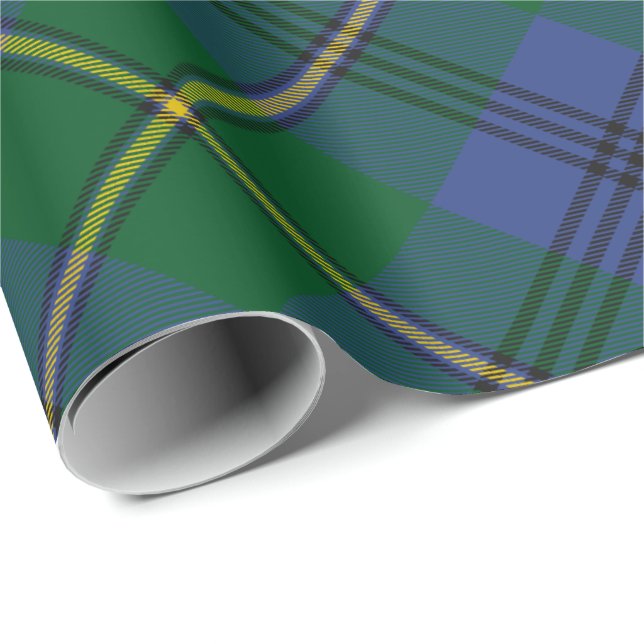 Clan Johnston Tartan Wrapping Paper (Roll Corner)