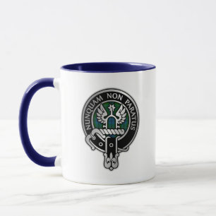 Clan Johnstone Crest & Tartan Mug