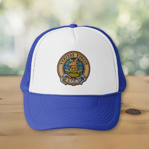 Clan Keith Crest over Tartan Trucker Hat
