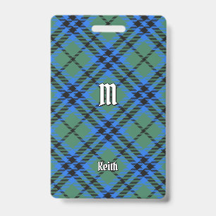 Clan Keith Tartan Badge ID Badge