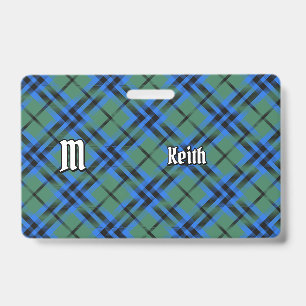 Clan Keith Tartan Badge ID Badge