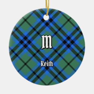 Clan Keith Tartan Ceramic Ornament
