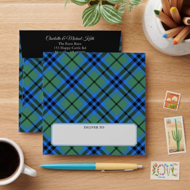 Clan Keith Tartan Envelope (Desk)