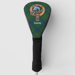 Clan Kennedy Crest over Tartan Golf Head Cover