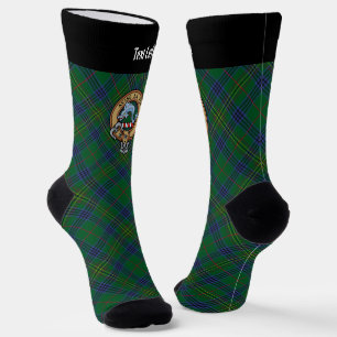 Clan Kennedy Crest over Tartan Socks