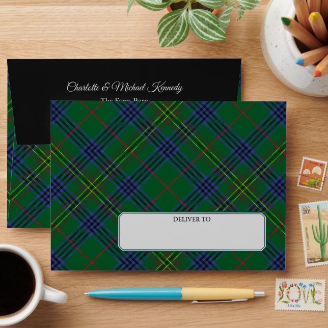 Clan Kennedy Tartan Envelope (Desk)