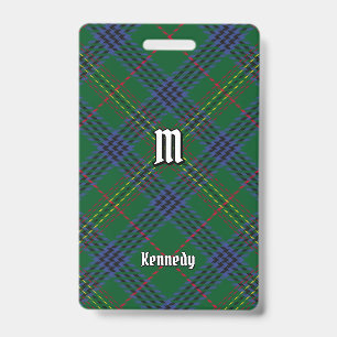 Clan Kennedy Tartan ID Badge