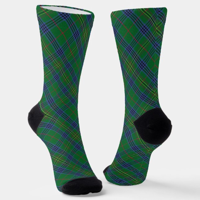 Clan Kennedy Tartan  Socks (Angled)