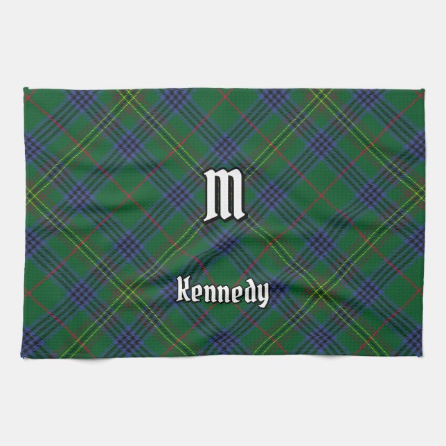Clan Kennedy Tartan Tea Towel (Horizontal)