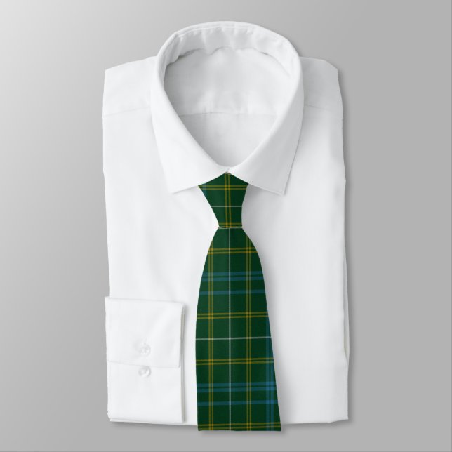 Clan Kennedy Tartan Tie (Tied)