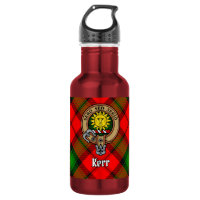 Clan Kerr Crest over Tartan
