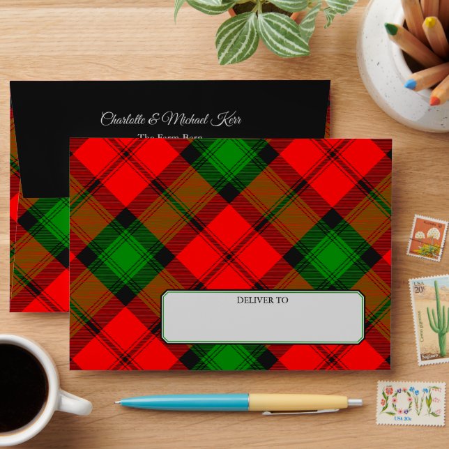 Clan Kerr Tartan Envelope (Desk)
