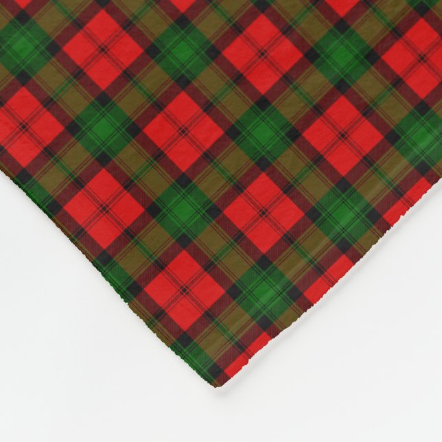 Clan Kerr Tartan Fleece Blanket (Corner)