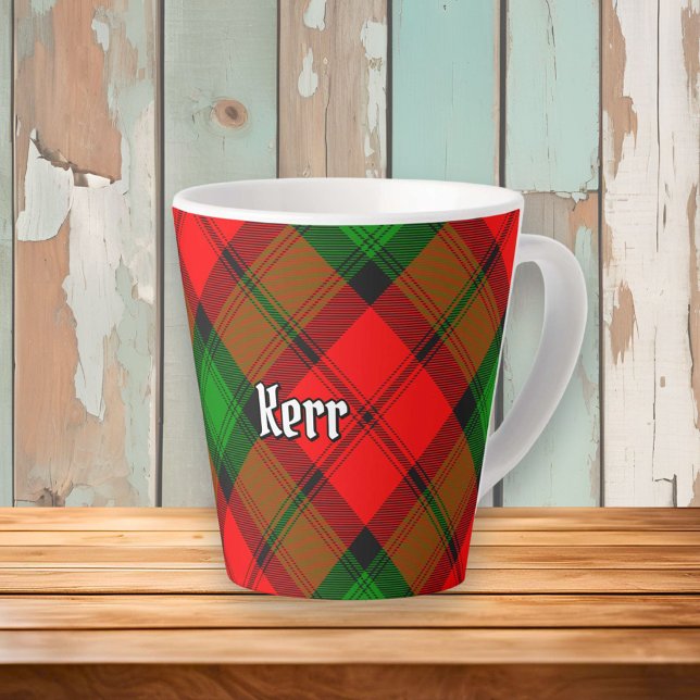 Clan Kerr Tartan Latte Mug (Creator Uploaded)