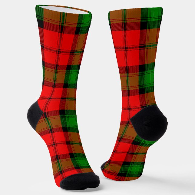 Clan Kerr Tartan Socks (Angled)