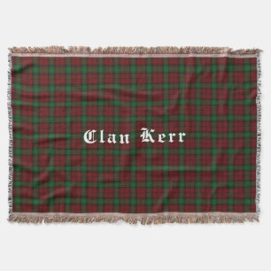 Clan Kerr Tartan Throw Blanket