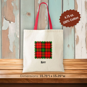Clan Kerr Tartan Tote Bag