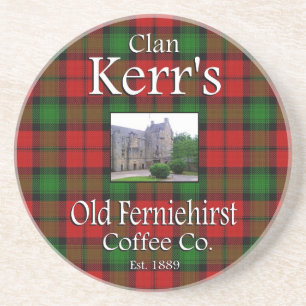 Clan Kerr's Old Ferniehirst Coffee Co. Coaster