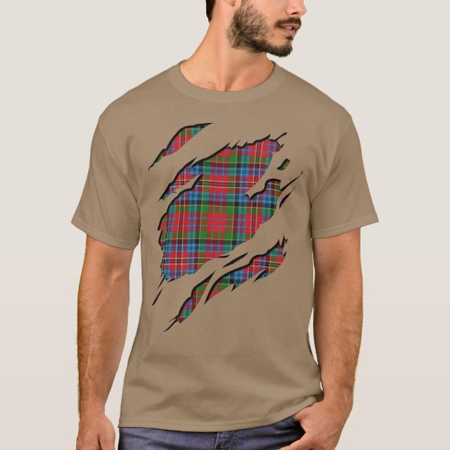 Clan Kidd Tartan Plaid Effects T-Shirt (Front)