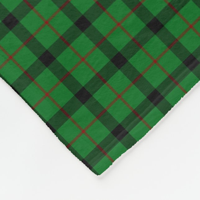 Clan Kincaid Tartan Fleece Blanket (Corner)
