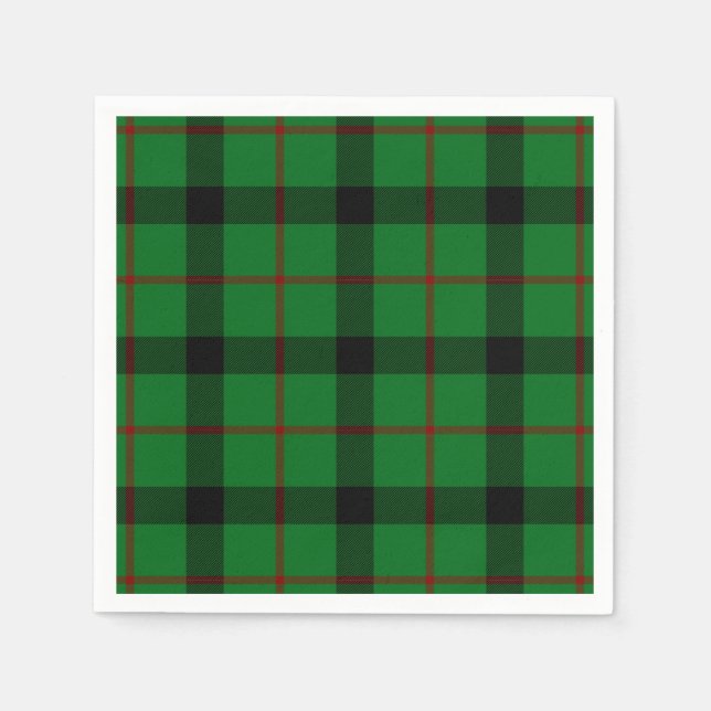 Clan Kincaid Tartan Napkin (Front)