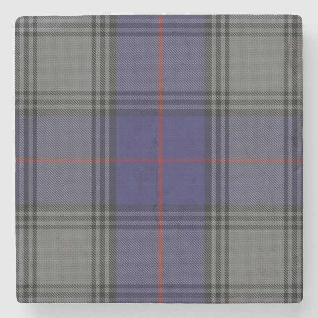 Clan Kinnaird Tartan Plaid Stone Coaster (Front)